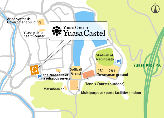 Yuasa Castle Map