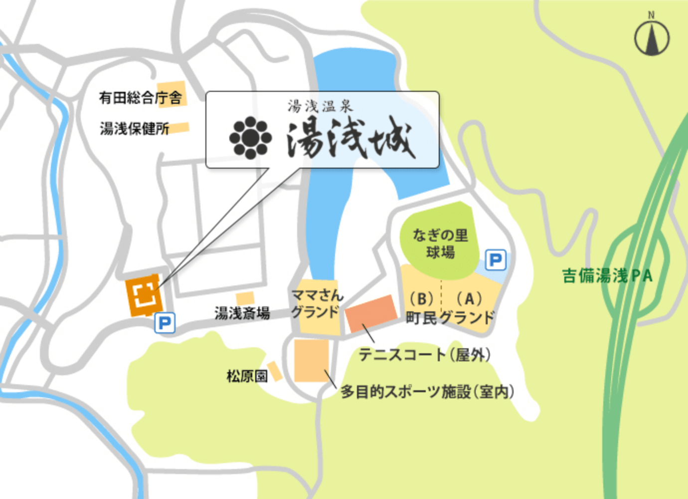 湯浅城地図