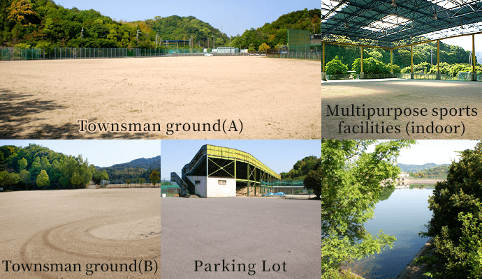 Townsman ground (A) Multipurpose sports facilities (indoor) Townsman ground (B) Parking