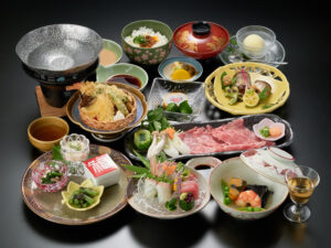 【上品に味わう熊野牛しゃぶしゃぶ会席】和歌山ブランド黒毛和牛をあっさりと堪能